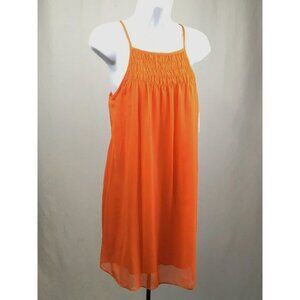 NEW My Michelle Orange Babydoll Dress Size Small